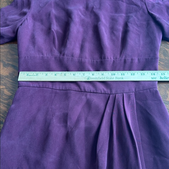 Jones New York 100% Silk Dress size 8 Maroon - Picture 6 of 10